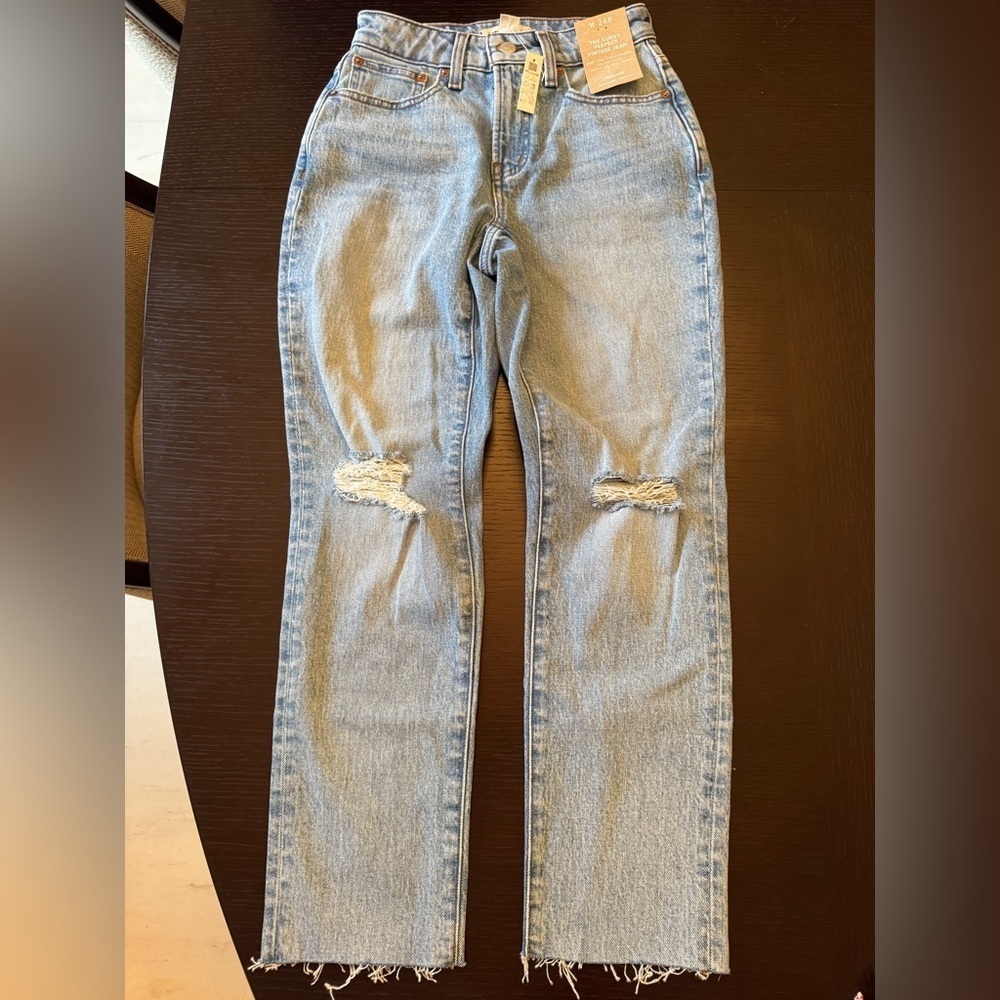 NWT Madewell The Petite Curvy '90s Straight Jean Sz 24P - Picture 6 of 8